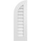 Ekena Millwork Quarter Round Top Left Surface Mount PVC Gable Vent w/ 3-1/2"W x 1"P Standard Frame, 12"W x 36"H GVPQL12X3601SN - alternate 1